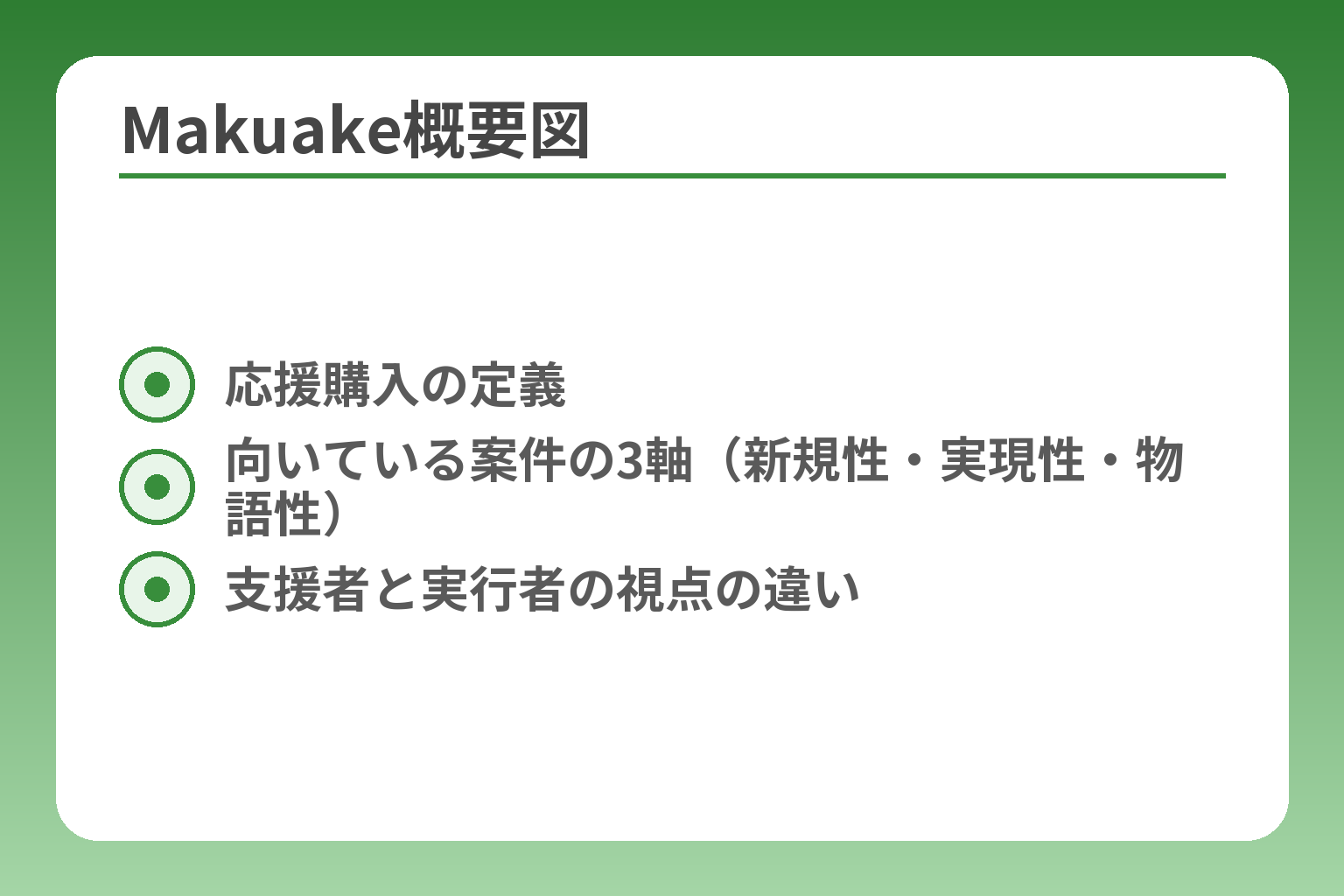 Makuake概要図