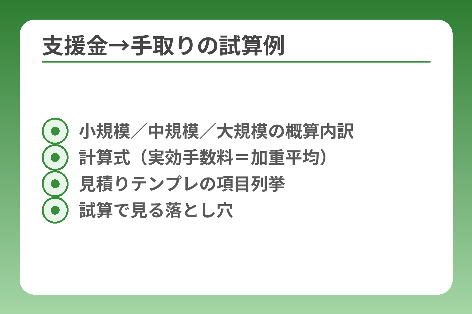 支援金→手取りの試算例