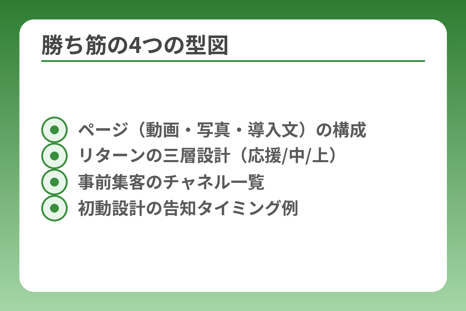 勝ち筋の4つの型図