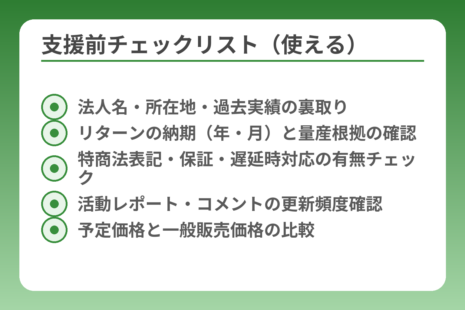 支援前チェックリスト（使える）