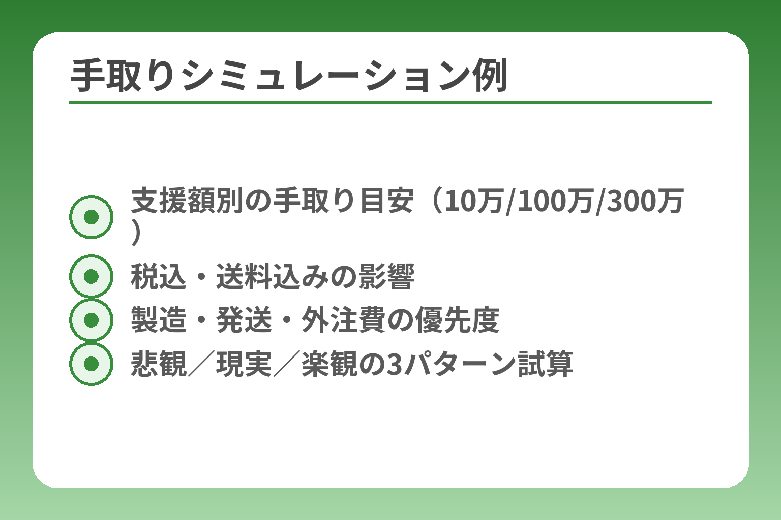 手取りシミュレーション例