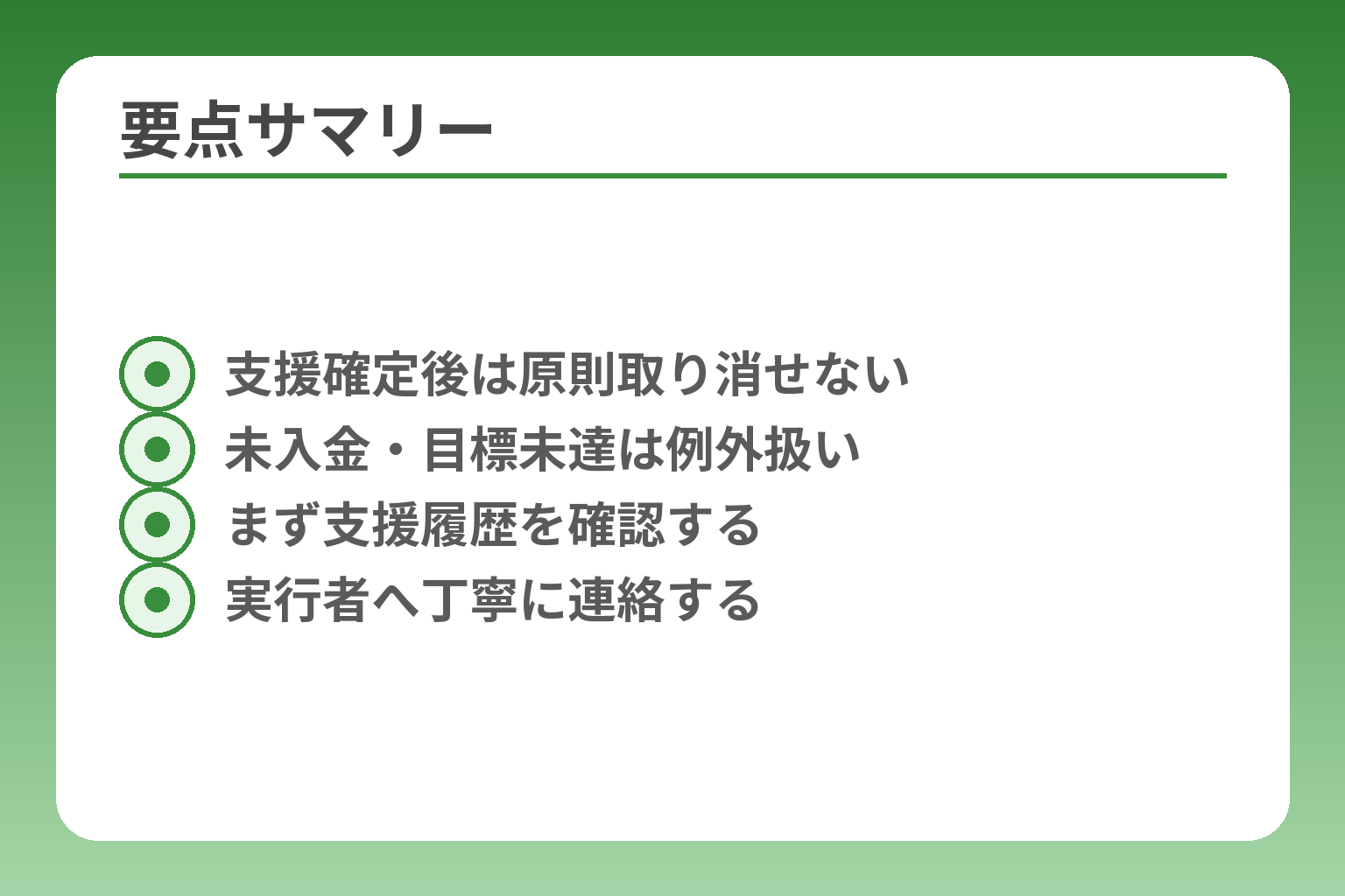 要点サマリー