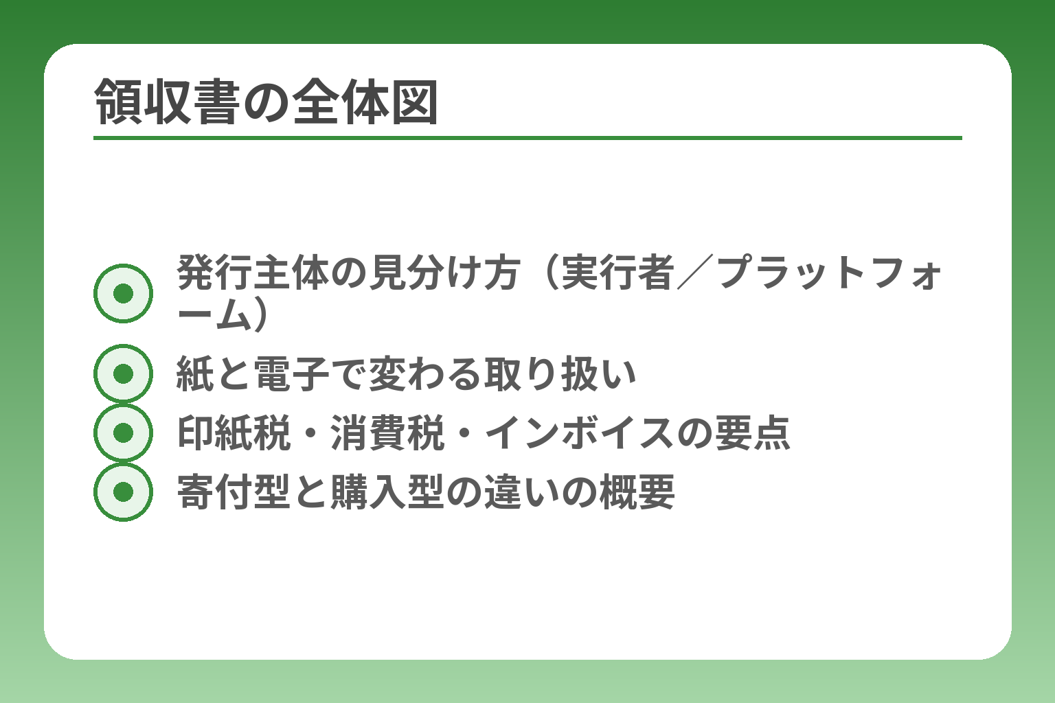 領収書の全体図