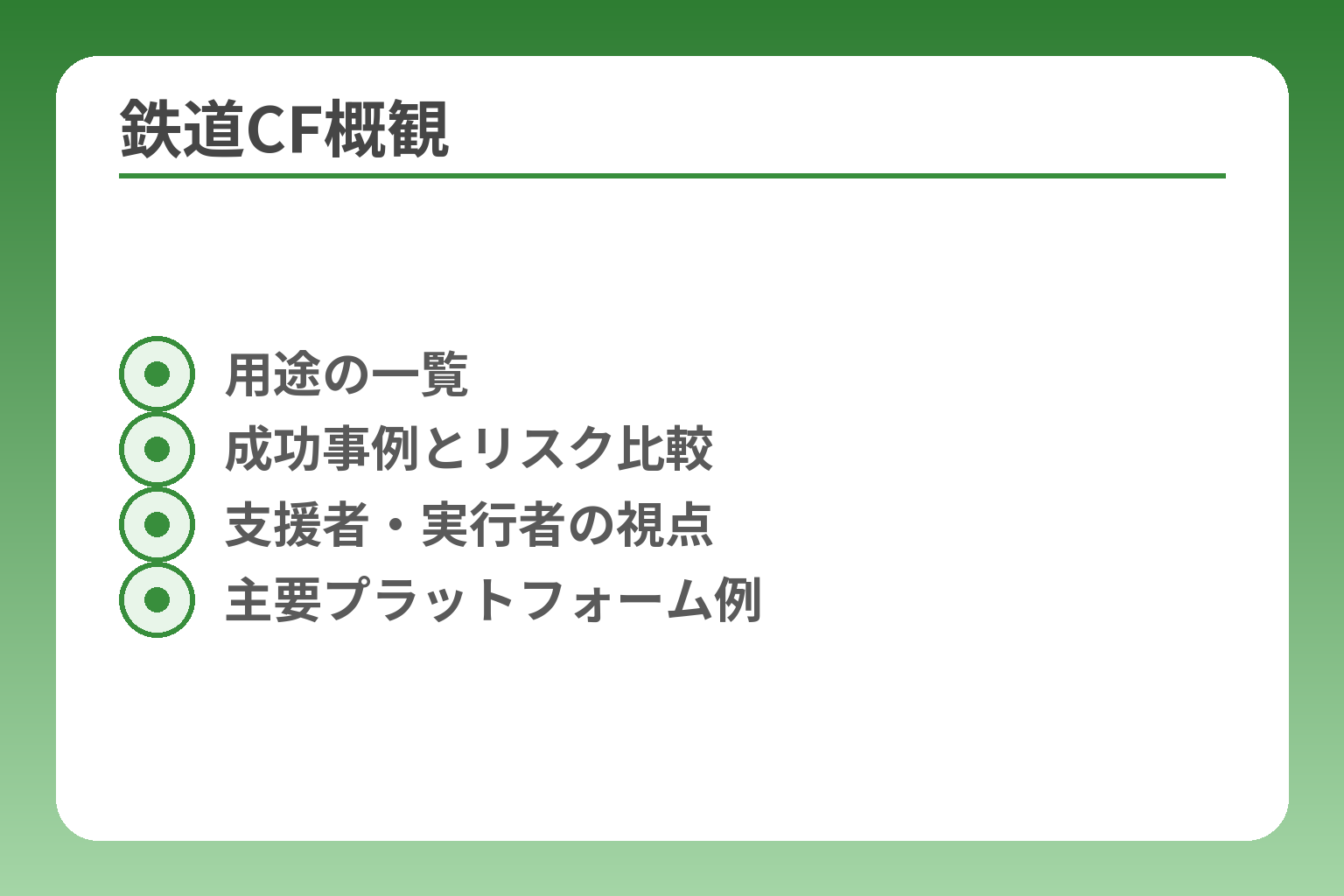 鉄道CF概観