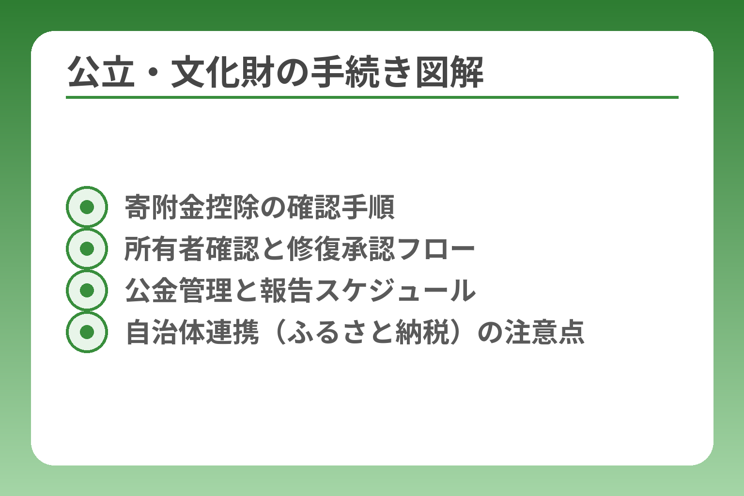 公立・文化財の手続き図解