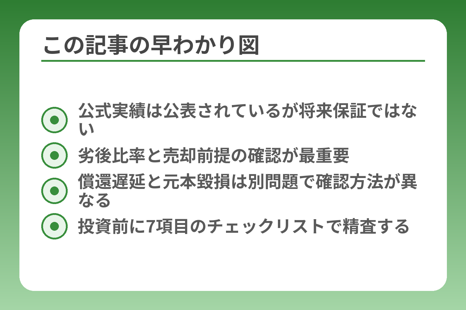 この記事の早わかり図