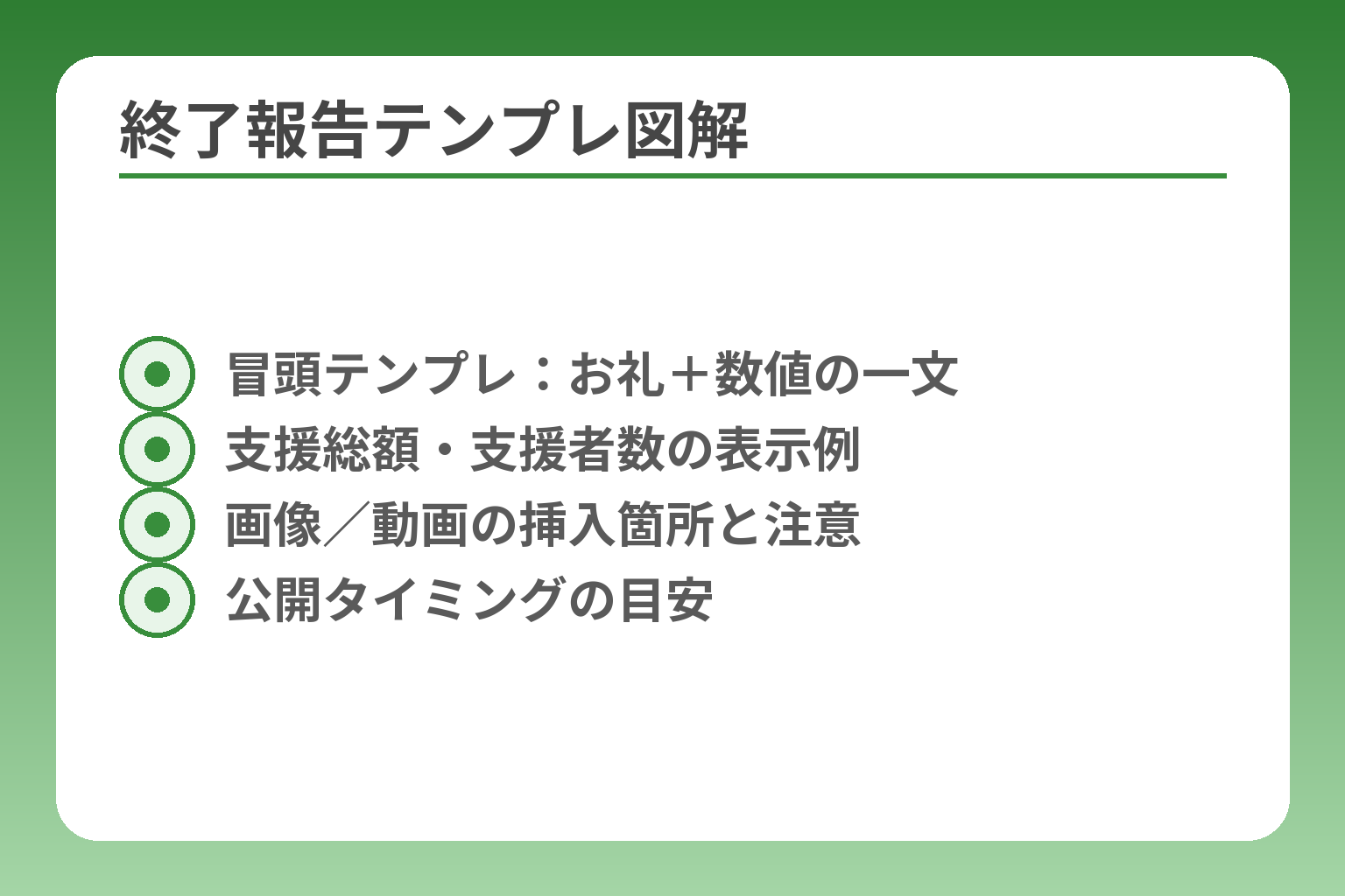 終了報告テンプレ図解
