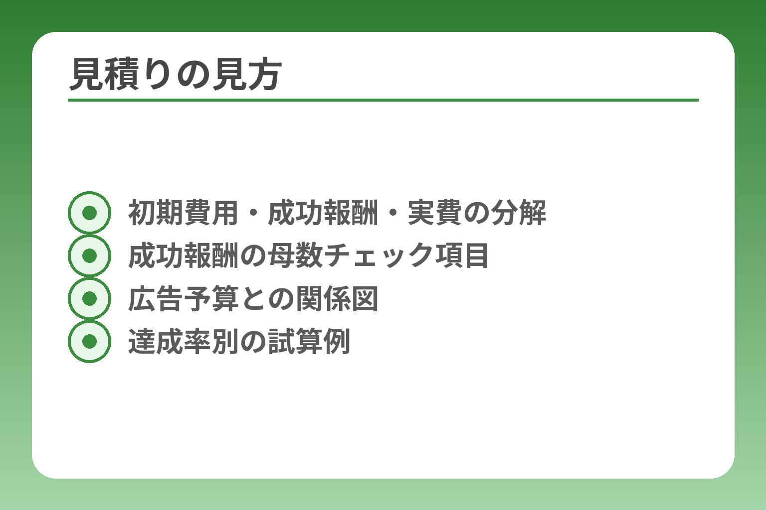 見積りの見方