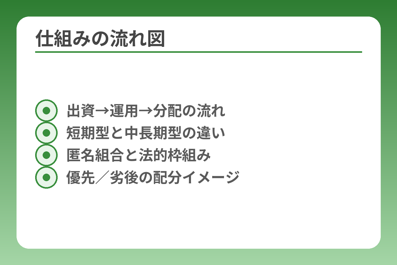 仕組みの流れ図